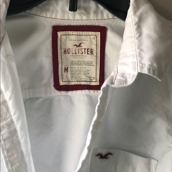 Hollister White Button Down - Picture 2 of 4